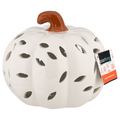 Smart Living Light Up Harvest Pumpkin Decor White
