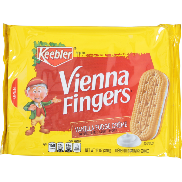 Save on Keebler Vienna Fingers Sandwich Cookies Vanilla Fudge Creme