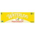 Waterloo Lemon Italian Ice Sparkling Water - 12 pk