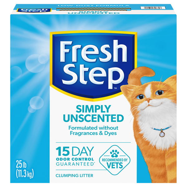 Fresh Step Clean Paws Clumping Simply Unscented Cat Litter