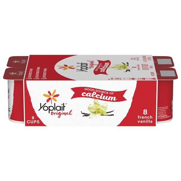 Yoplait Original Low Fat French Vanilla Yogurt Cup - 8 ct