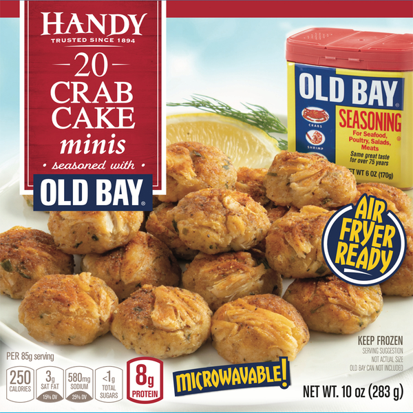 Handy Old Bay Seasoning Crab Cakes Minis - 20 ct Frozen