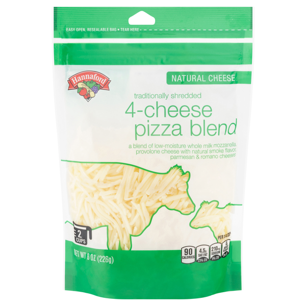 Hannaford 4-Cheese Pizza Blend Shredded Cheese
