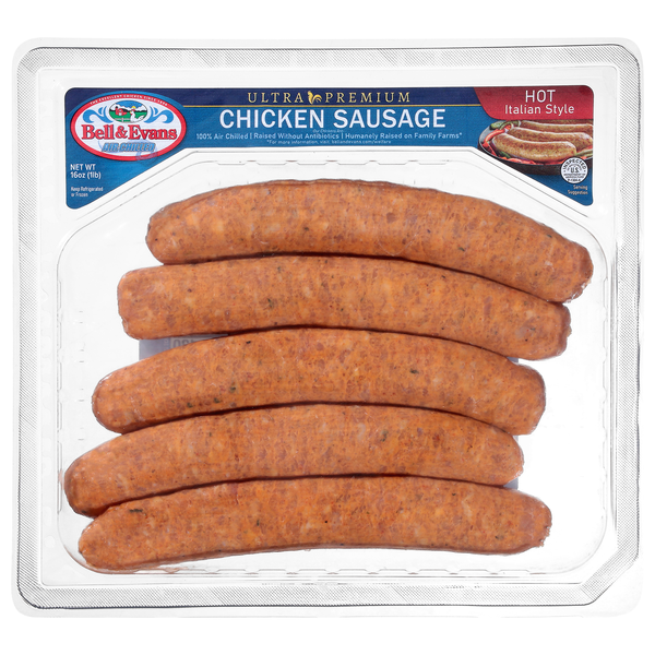 Bell & Evans Hot Italian Style Chicken Sausage - 5 ct