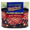 Ball Park Fully Cooked Flame Grilled Beef Patties - 6 ct Frozen