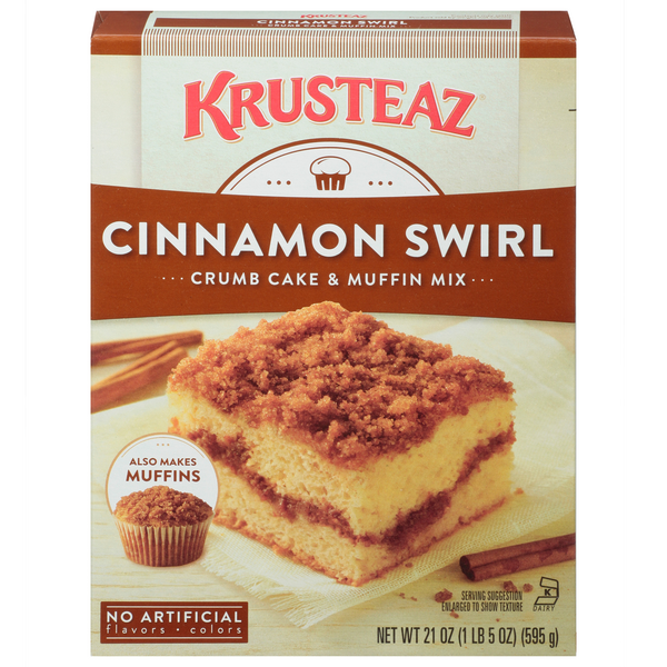 Save on Krusteaz Crumb Cake & Muffin Mix Cinnamon Swirl Order Online Delivery GIANT