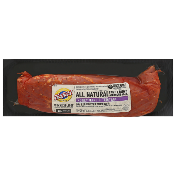 Save on Hatfield Dry Rubbed Pork Tenderloin Honey Garlic Teriyaki Order