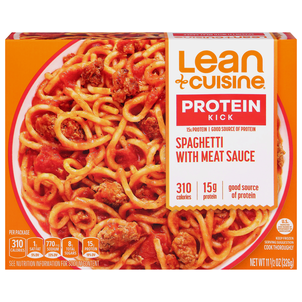 Lean Cuisine Protein Kick Spaghetti with Meat Sauce Frozen Meal