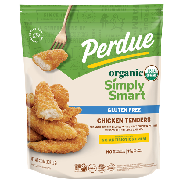 Perdue Simply Smart Organics Gluten Free Chicken Breast Tenders Frozen