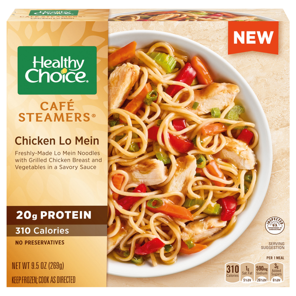 Healthy Choice Cafe Steamers Chicken Lo Mein Frozen Meal