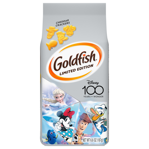 Save on Pepperidge Farm Goldfish Cheddar Crackers Disney 100th Limited