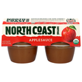 North Coast Organic No Sugar Added Applesauce Cups - 4 ct