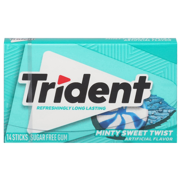 Trident Sugar Free Minty Sweet Twist Flavored Gum