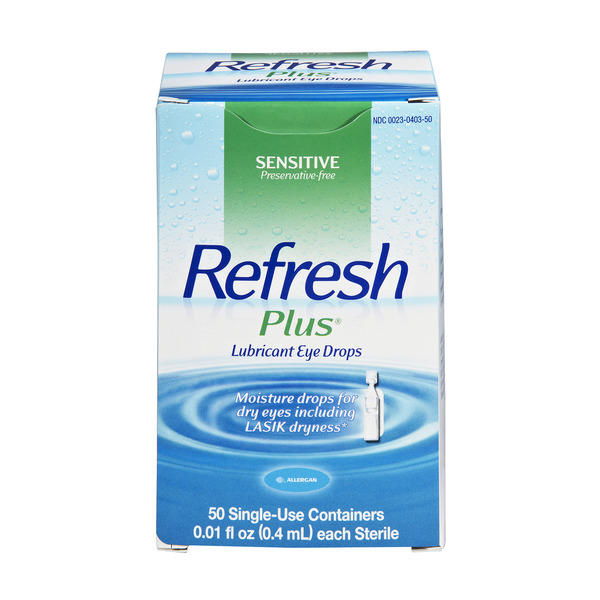 Save on Refresh Plus Lubricant Eye Drops SingleUse Order Online
