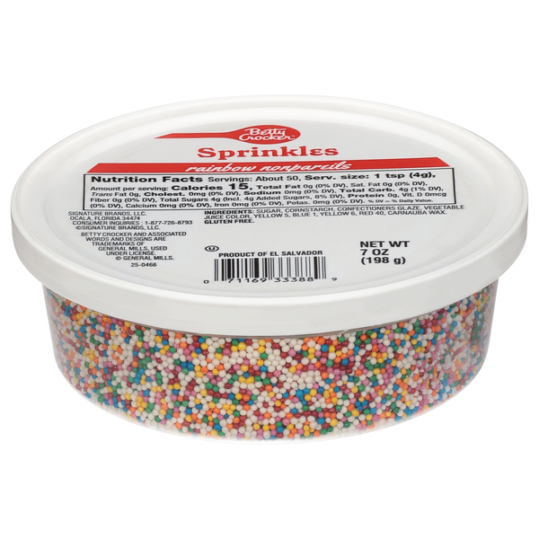Betty Crocker Rainbow Nonpareils Sprinkles