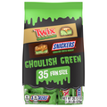 Mars Ghoulish Green Chocolate Candy Fun Size Halloween Candy - 35 ct