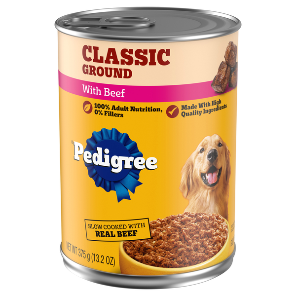 PEDIGREE Chopped Ground Dinner with Beef Adult Wet Dog Food