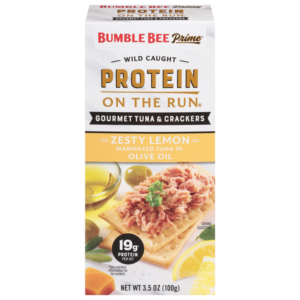Save on Bumble Bee Prime Protein on the Run Tuna Snack Kit Olive Oil & Zesty Lemon Order Online