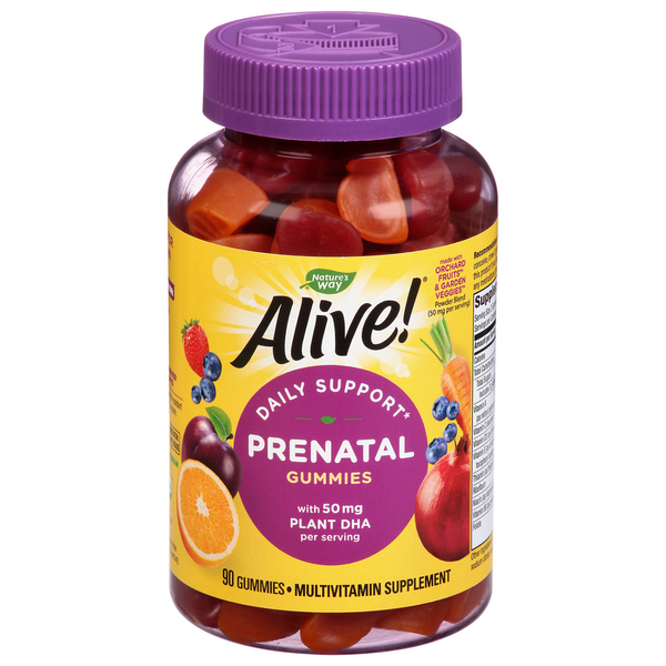 Save on Nature's Way Alive Daily Support Prenatal Multivitamin Gummies