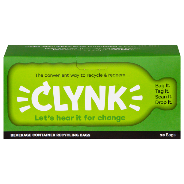 Clynk Beverage Container Recycling Bags