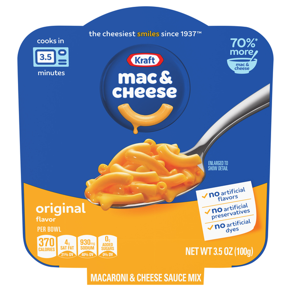 Kraft Big Bowl Original Macaroni & Cheese Dinner Microwavable