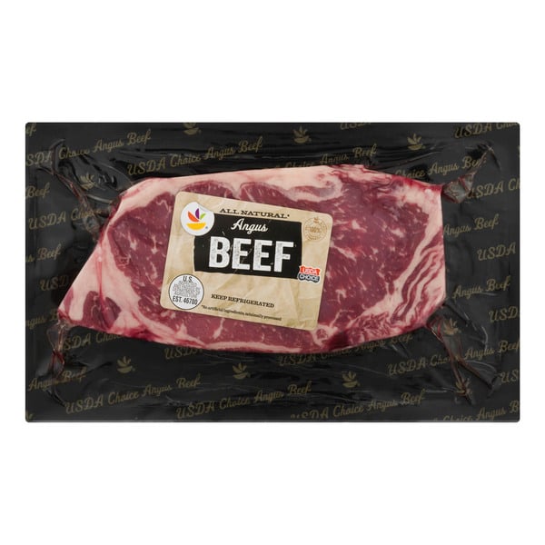 Giant USDA Choice Boneless Angus Beef Strip Steak Fresh