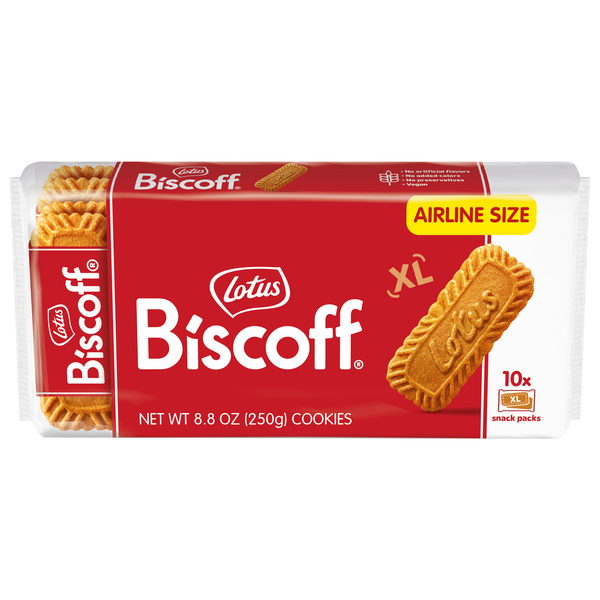 Lotus Biscoff Cookie Packs Airline Size - 10 ct