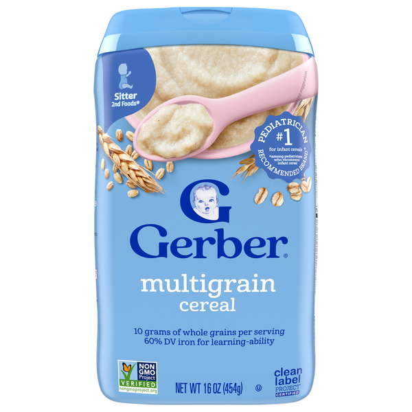 Gerber Grain & Grow 2nd Food Multigrain Baby Cereal