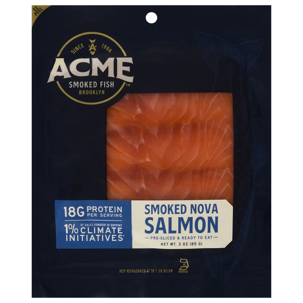 Acme Pre-Sliced Smoked Nova Salmon