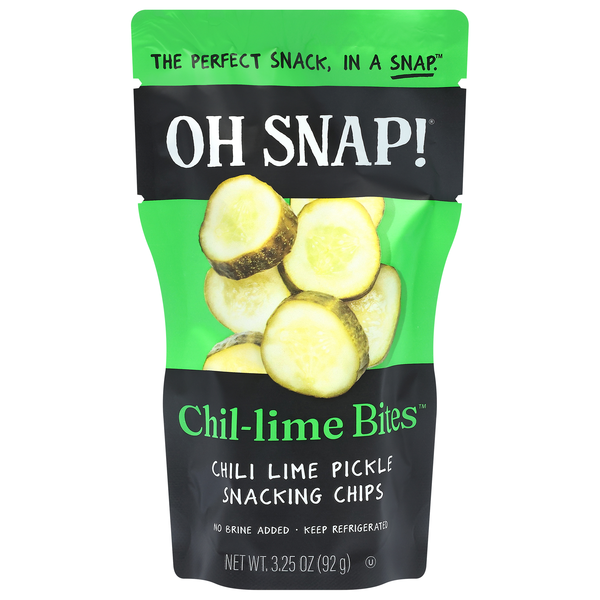 OH SNAP! Chil-Lime Bites Pickle Snacking Chips