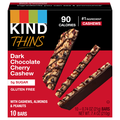 KIND Thins Gluten Free Dark Chocolate Cherry Cashew Bars - 10 ct