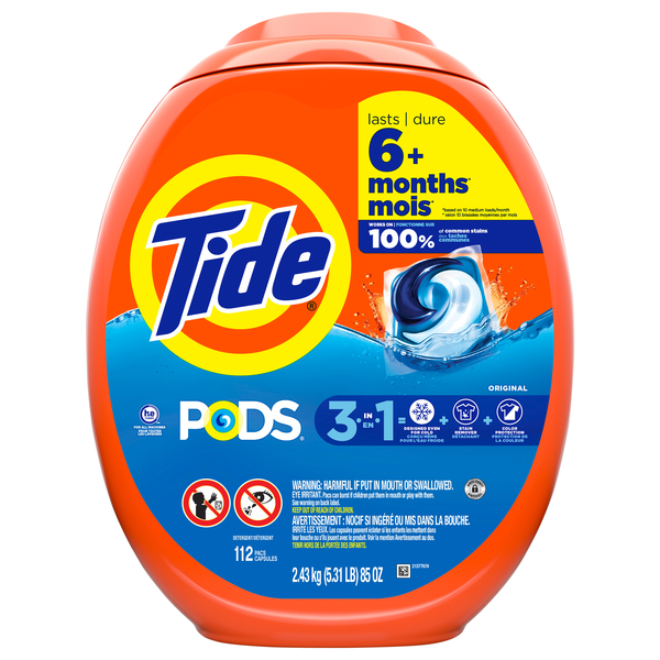 Tide Pods 3-in-1 Original Laundry Detergent Pacs
