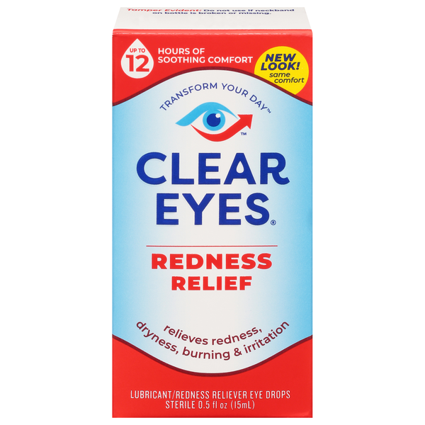 Clear Eyes Redness Relief Eye Drops Redness Reliever Lubricant