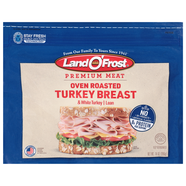 Land O'Frost Honey Smoked Lean Turkey Breast & White Turkey