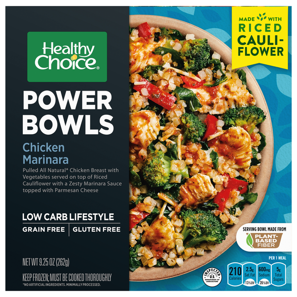 Healthy Choice Power Bowls Chicken Marinara Gluten Free Frozen Meal