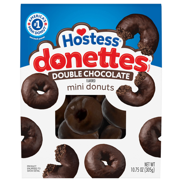 Hostess Donettes Mini Double Chocolate Donuts