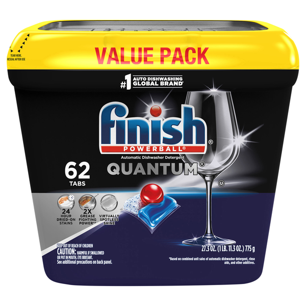 FINISH Powerball Quantum Dishwasher Detergent Packs Value Pack
