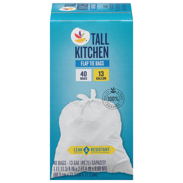 Save on Giant Tall Kitchen Flap Tie Bags 13 Gallon Order Online