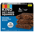 KIND Soft Baked Squares Chocolate Almond Flour Brownie 5g Bars - 6 ct