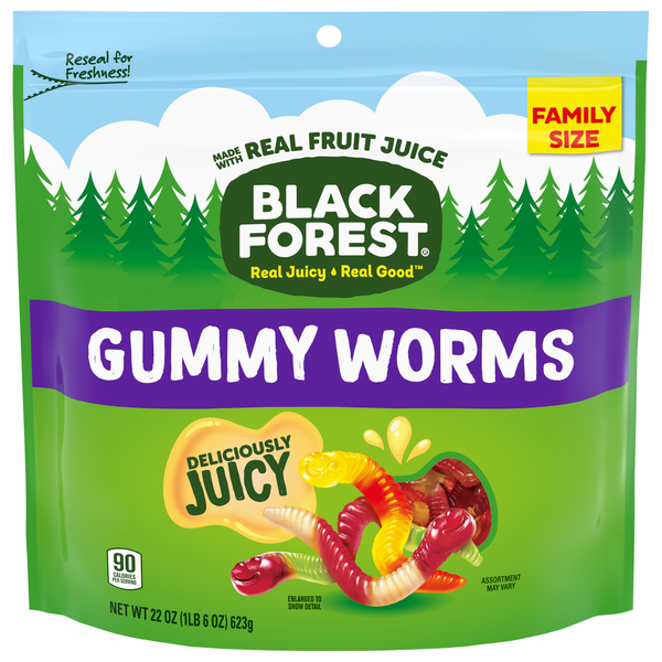 Black Forest Gluten Free Gummy Worms Candy
