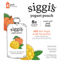 Siggi's Peach Mango Yogurt Pouch - 4 ct