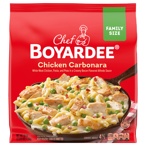 Chef Boyardee Chicken Carbonara Family Size Frozen Skillet Meal