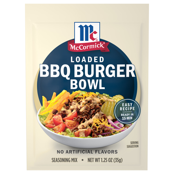 McCormick Loaded BBQ Burger Bowl Seasoning Mix Packet