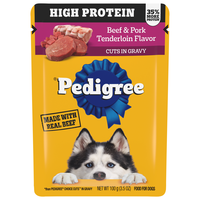 PEDIGREE High Protein Beef & Pork Tenderloin Cuts in Gravy Wet Dog Food