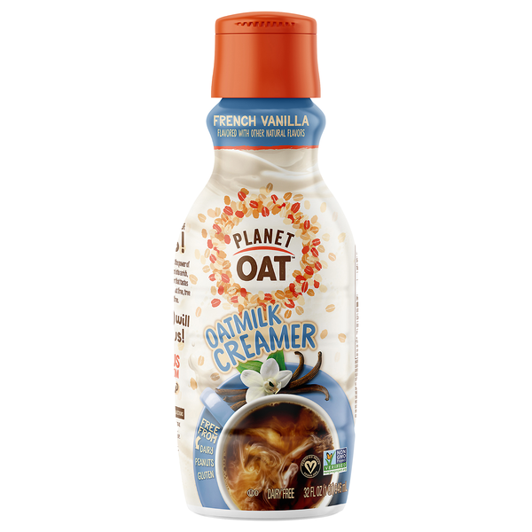 Planet Oat Dairy Free French Vanilla Flavored Oatmilk Coffee Creamer