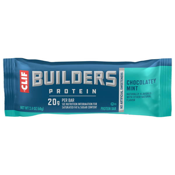 CLIF Builders Gluten Free Chocolate Mint 20g Protein Bar