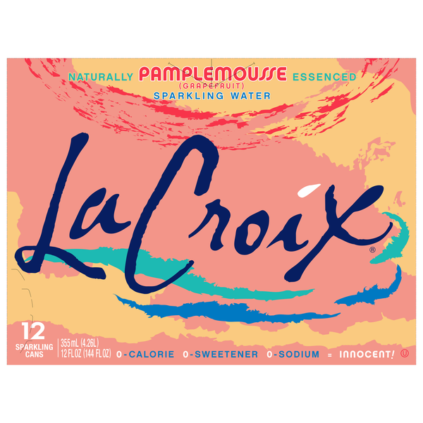 LaCroix Pamplemousse Sparkling Water - 12 pk