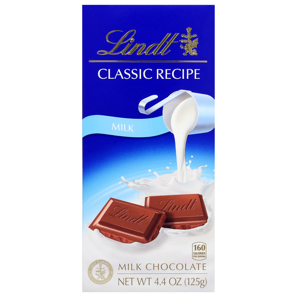 Lindt Classic Recipe Milk Chocolate Candy Bar