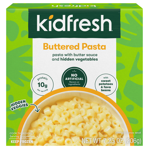 Kidfresh Buttered Pasta & Hidden Vegetables Frozen Meal