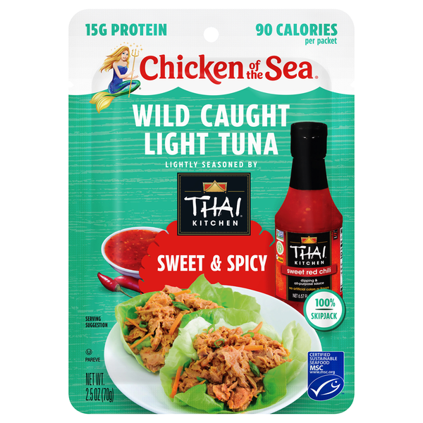 Chicken of the Sea Wild Caught Light Tuna Seasoned Sweet & Spicy